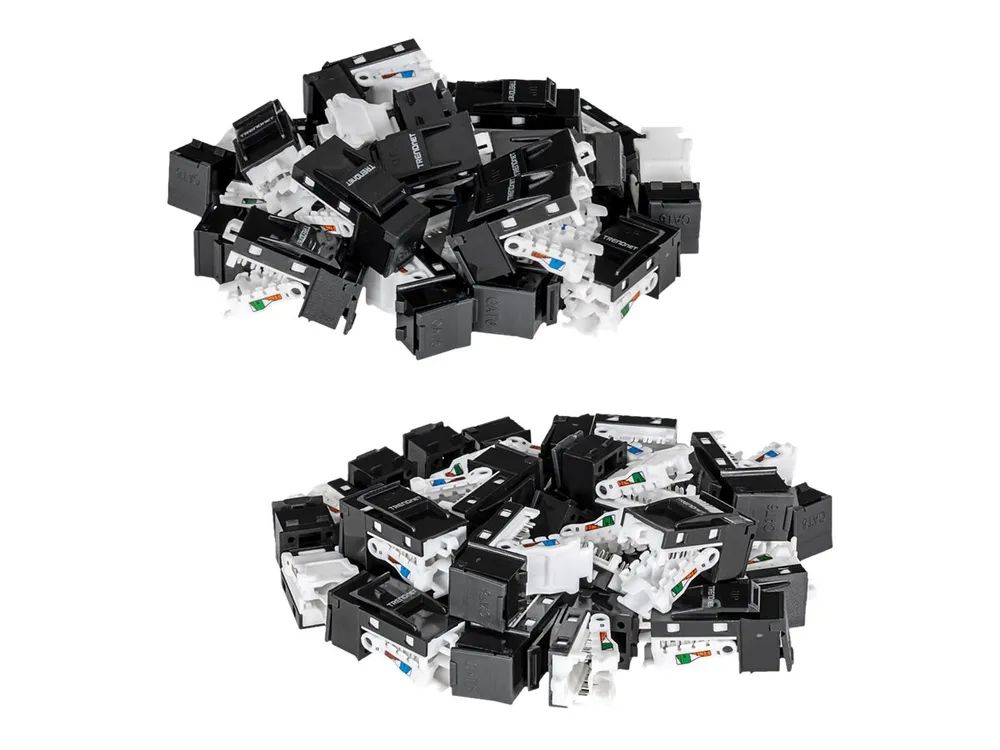 TRENDnet TC-K50C6BK - Modulare Eingabe - CAT 6 - Schwarz - TAA-konform (Packung mit 50)