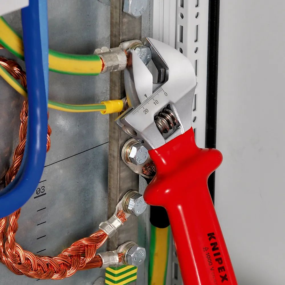 KNIPEX Rollgabelschlüssel tauchisoliert verchromt 260 mm