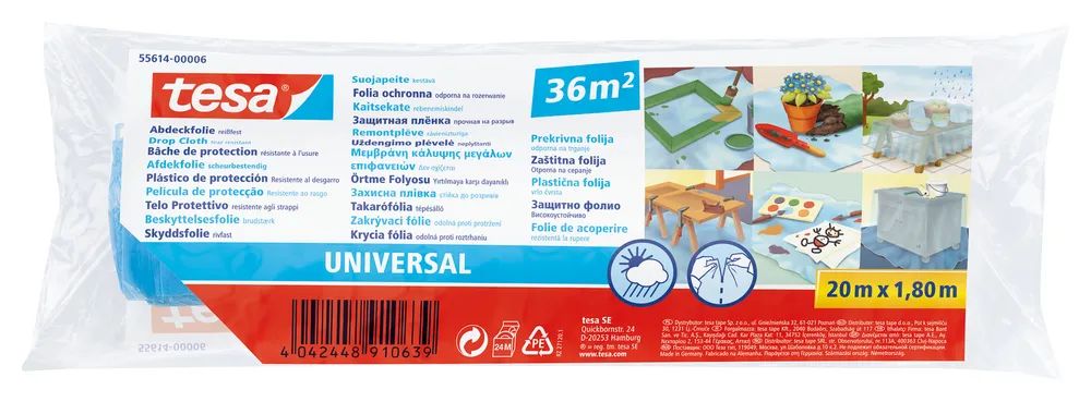 tesa® EASY COVER Universal – Abdeckfolie – vielseitig einsetzbar