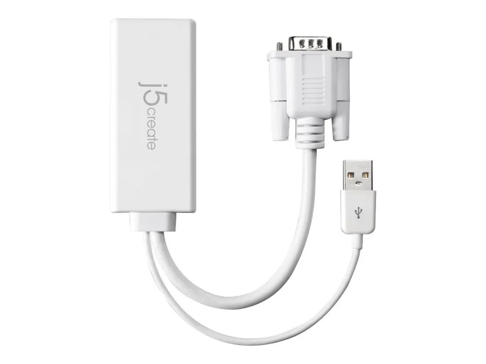 j5create JDA214 - Video- / Audio-Adapter - HDMI weiblich zu USB, HD-15 (VGA)