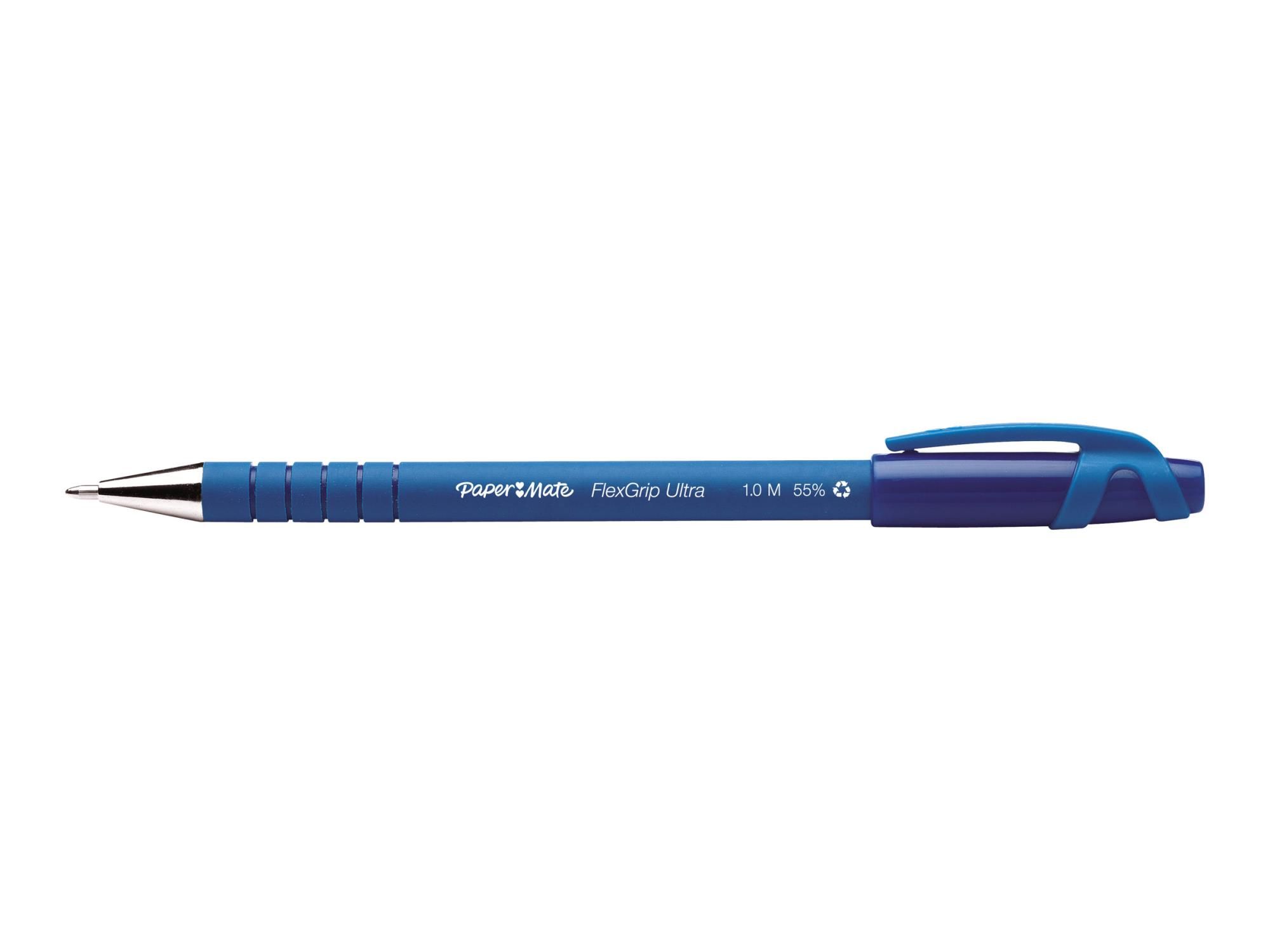 Paper Mate FlexGrip ultra - Kugelschreiber - Blau - 1 mm - Mittel (Packung mit 12)