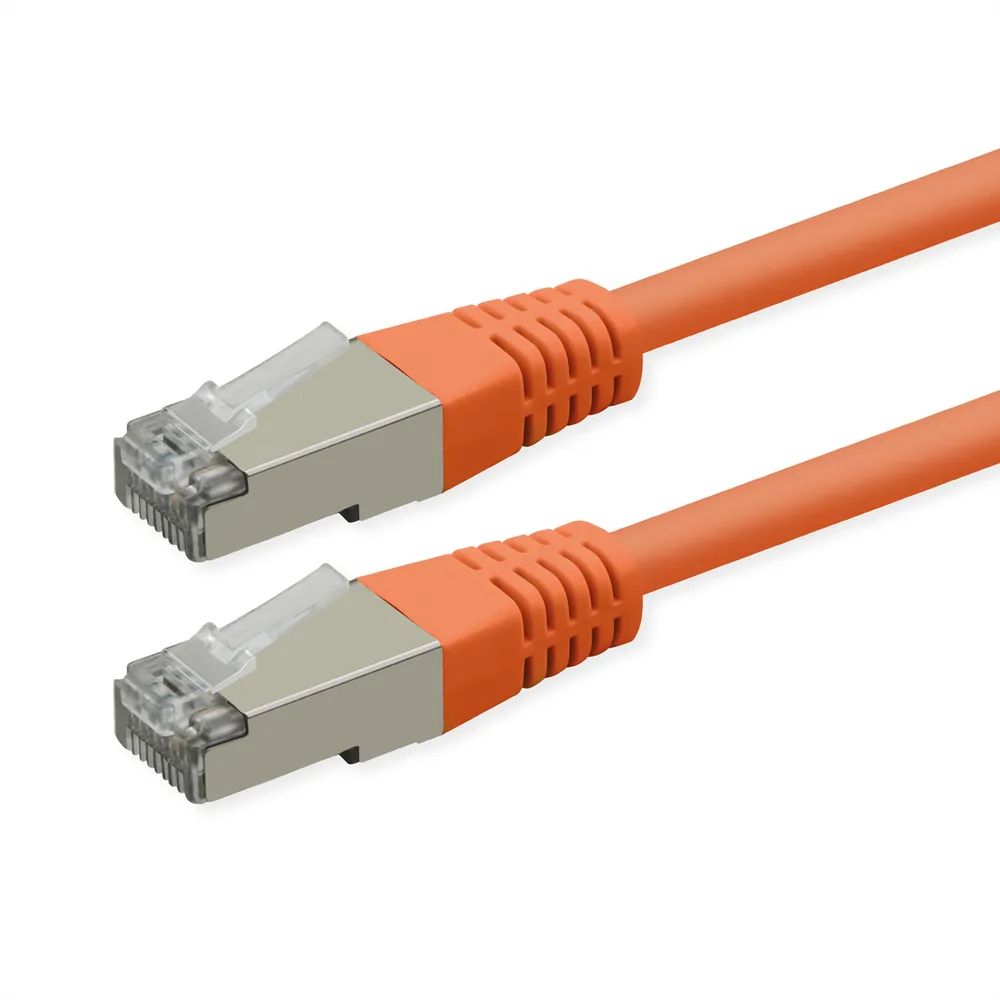 ROLINE Patchkabel Cat.6 (Class E), PoE, S/FTP (PiMF), orange, 10 m