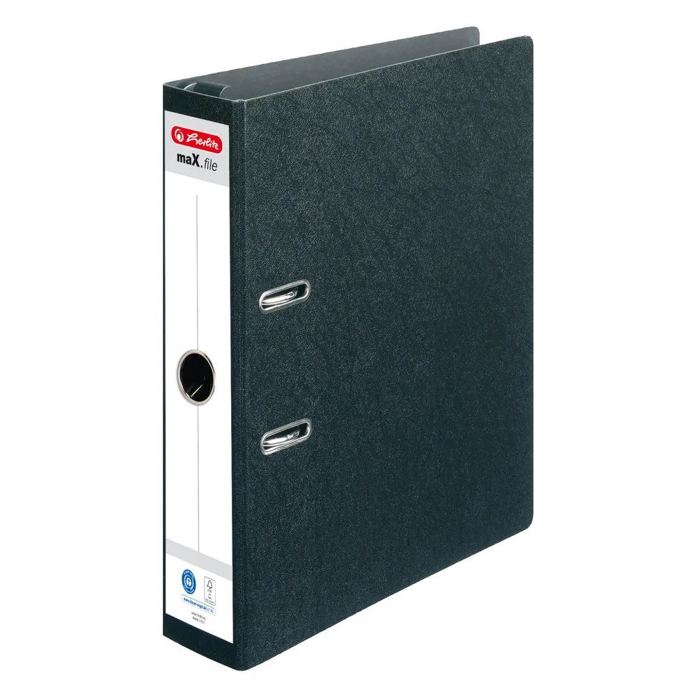 herlitz Hängeordner maX.file Hartpappe, A4, 7cm schwarz