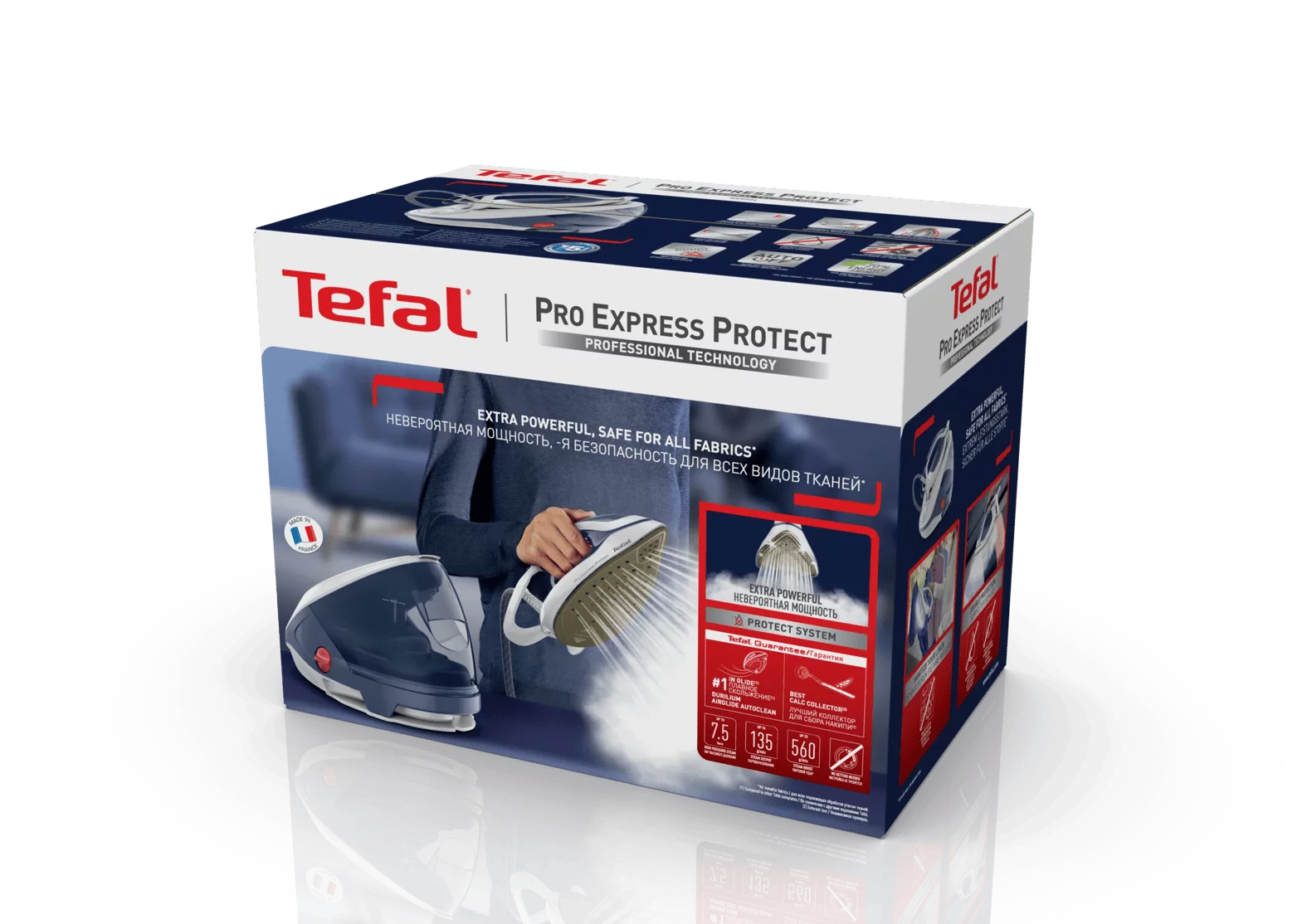 Tefal GV9225 Dampfbügelstation Pro Express Protect - Blaugrau/Weiß