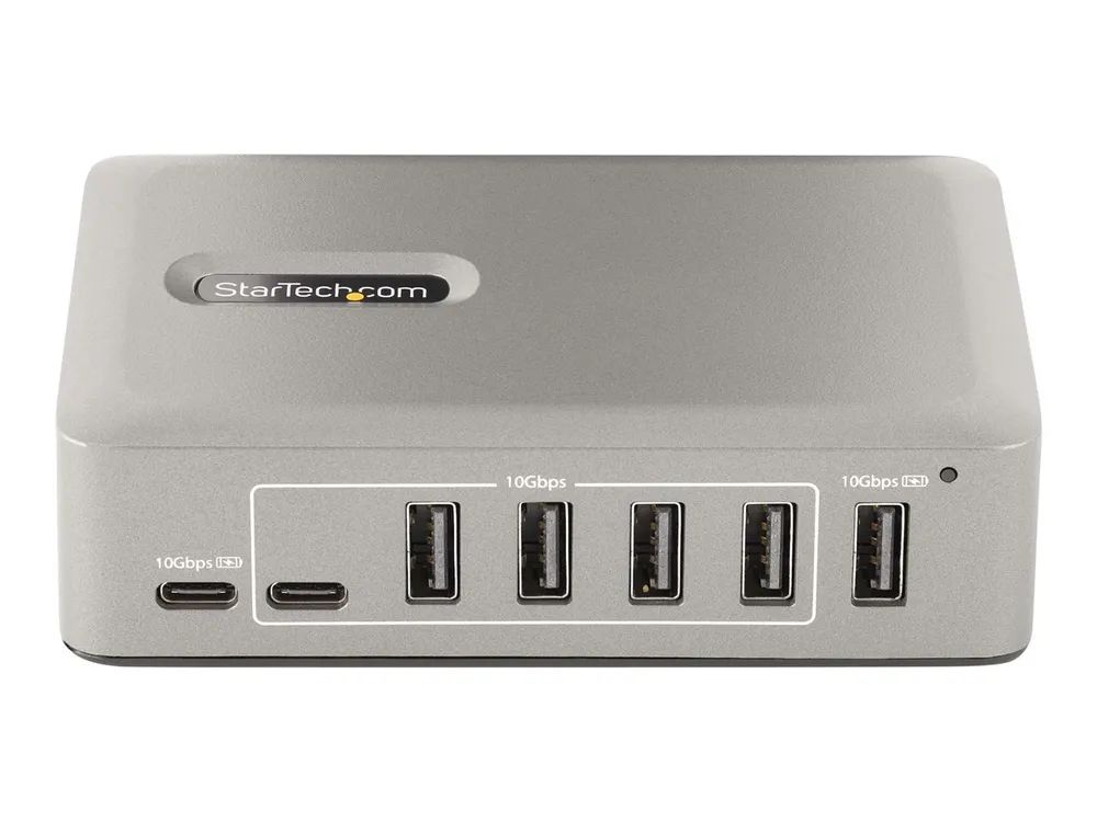 StarTech.com 10-Port USB-C Hub, USB C Verteiler/Splitter mit Netzteil
