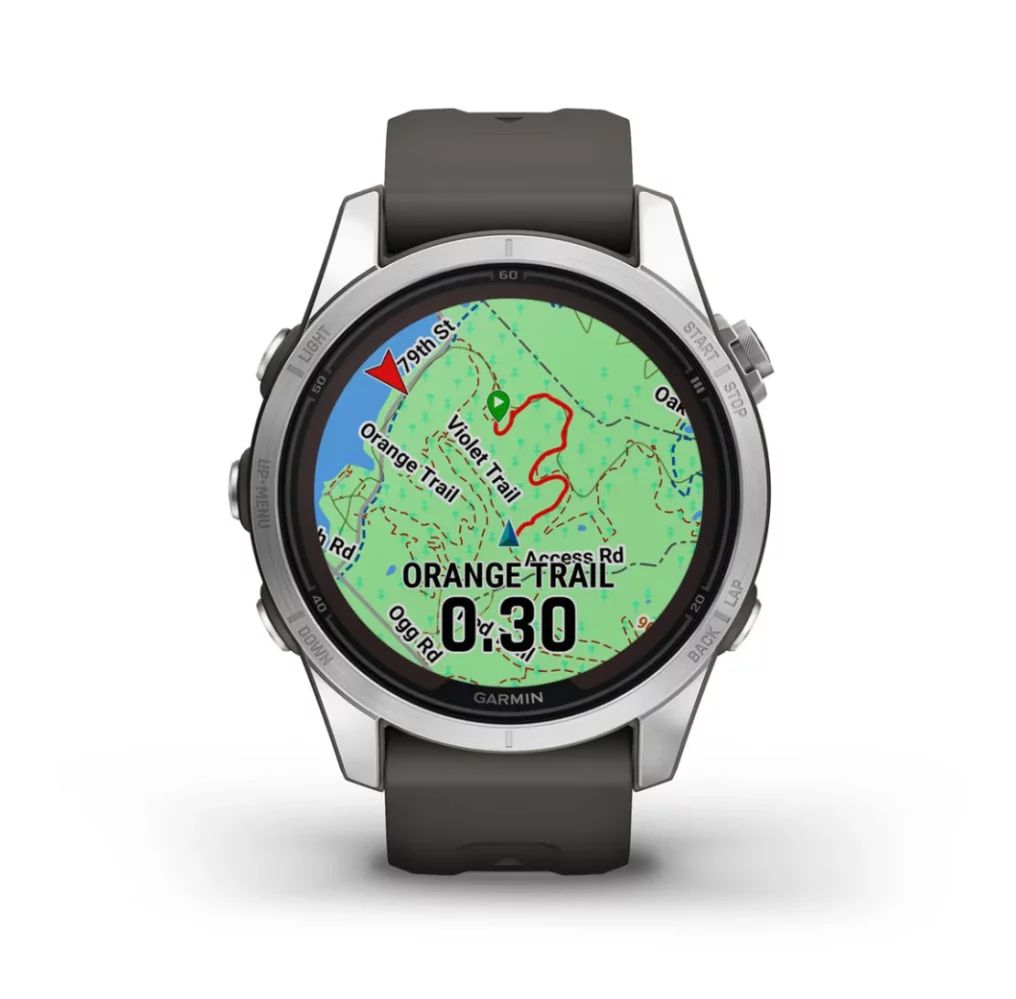 Garmin Fenix 7S Pro Solar, Graphit/Edelstahl