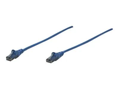 Intellinet Network Patch Cable, Cat6, 1m, Blue, CCA, U/UTP, PVC, RJ45, Gold Plated Contacts, Snagless, Booted, Lifetime Warranty, Polybag - Patch-Kabel - RJ-45 (M)