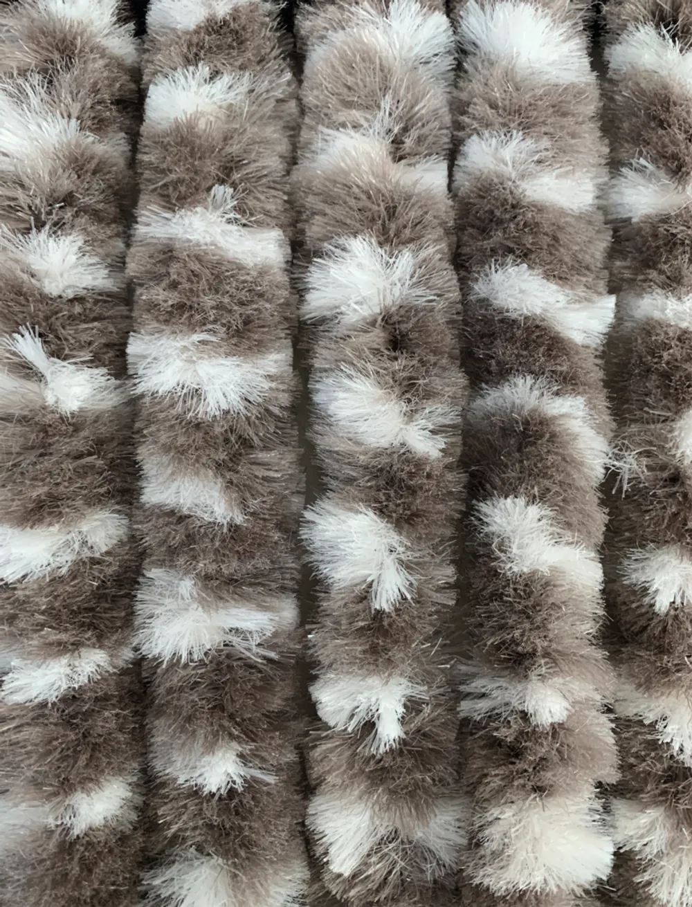 Arisol Flauschvorhang 100 x 200 cm taupe-weiß