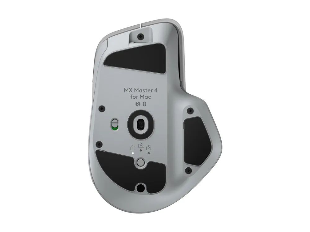 Logitech MX Master 4 for Mac - Maus - 8 Tasten - kabellos - Bluetooth, 2.4 GHz - kabelloser Empfänger (USB)