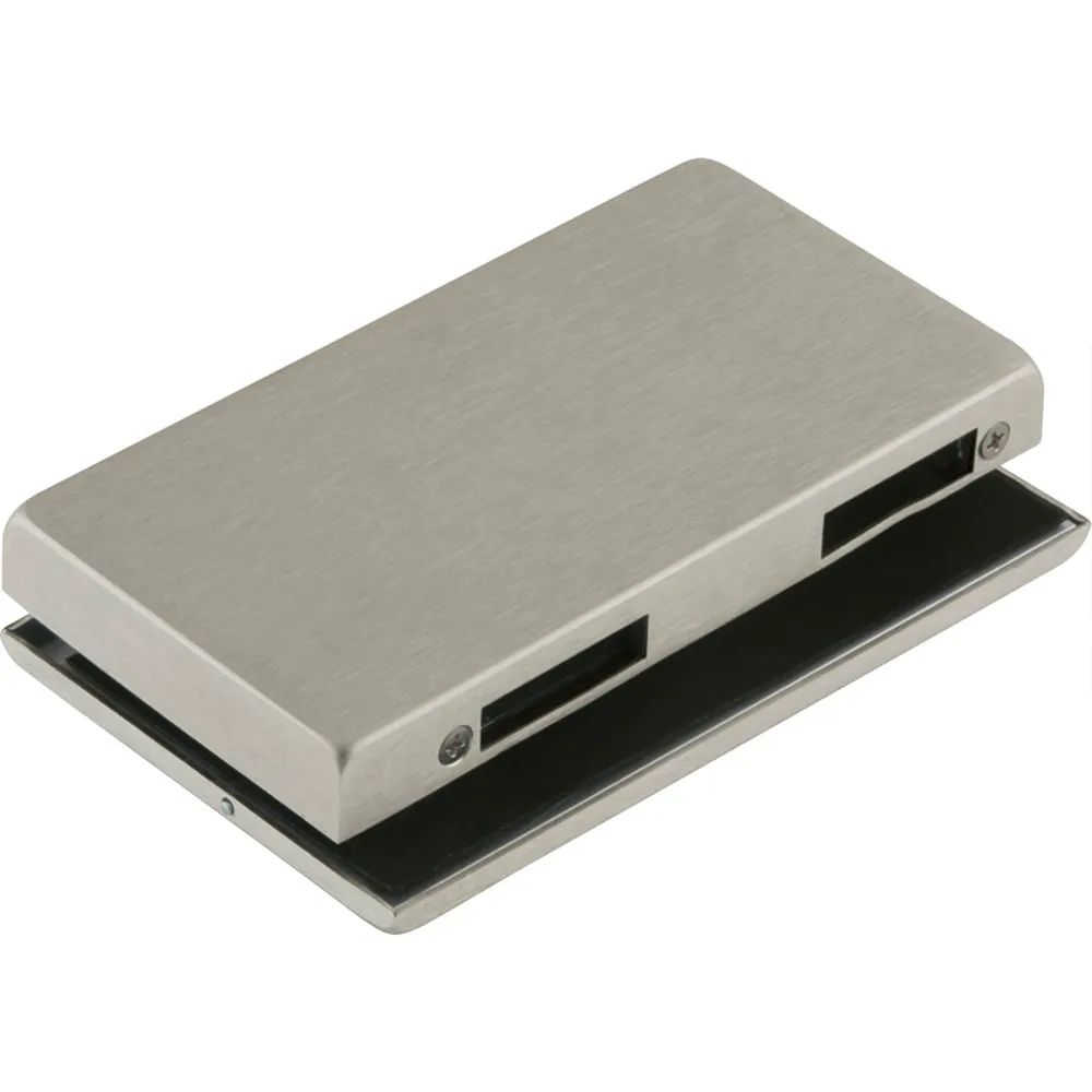 Dorma-Glas Gegenkasten Junior Office 11.286, links, Aluminium Edelstahl-Effekt