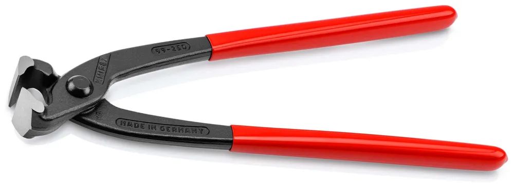 KNIPEX Monierzange (Rabitz- oder Flechterzange) mit Kunststoff überzogen schwarz atramentiert 250 mm