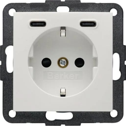 Berker S.1/B.X SSD M.2F.USB-C 20W PWS / BERKER 48158989