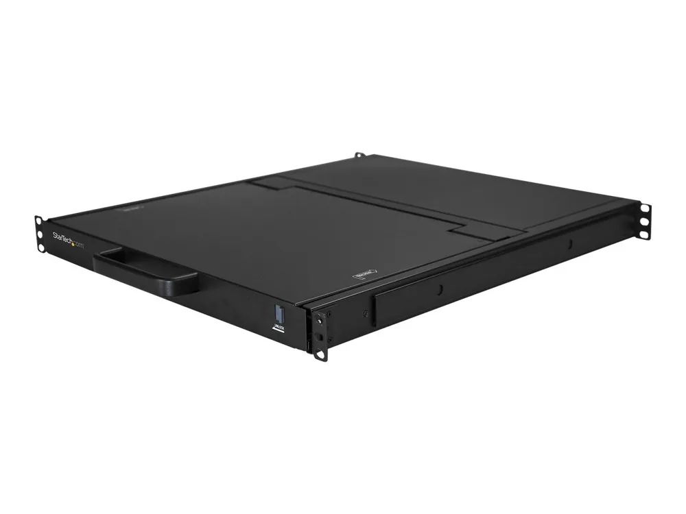 StarTech.com Rack KVM Konsole HD 1080p - US Tastatur(QWERTY), Ein Port VGA KVM mit 17" LCD Monitor - 1HE LCD KVM Konsolenschublade mit Kabeln - USB Unterstützung - 50.000 MTBF (RKCONS17HD)