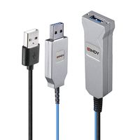 Lindy USB-Kabel - USB (M) zu USB (W) - USB 3.1 Gen1 - 30 m - Active Optical Cable (AOC)
