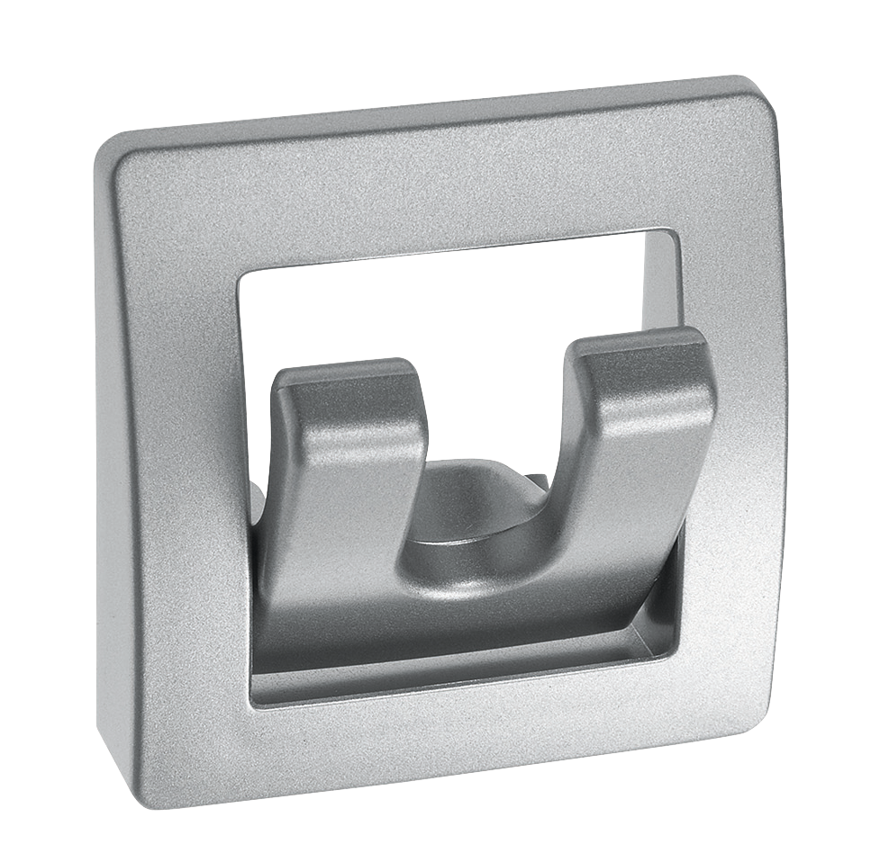 FAWO Garderoben-Haken 2-fach silber