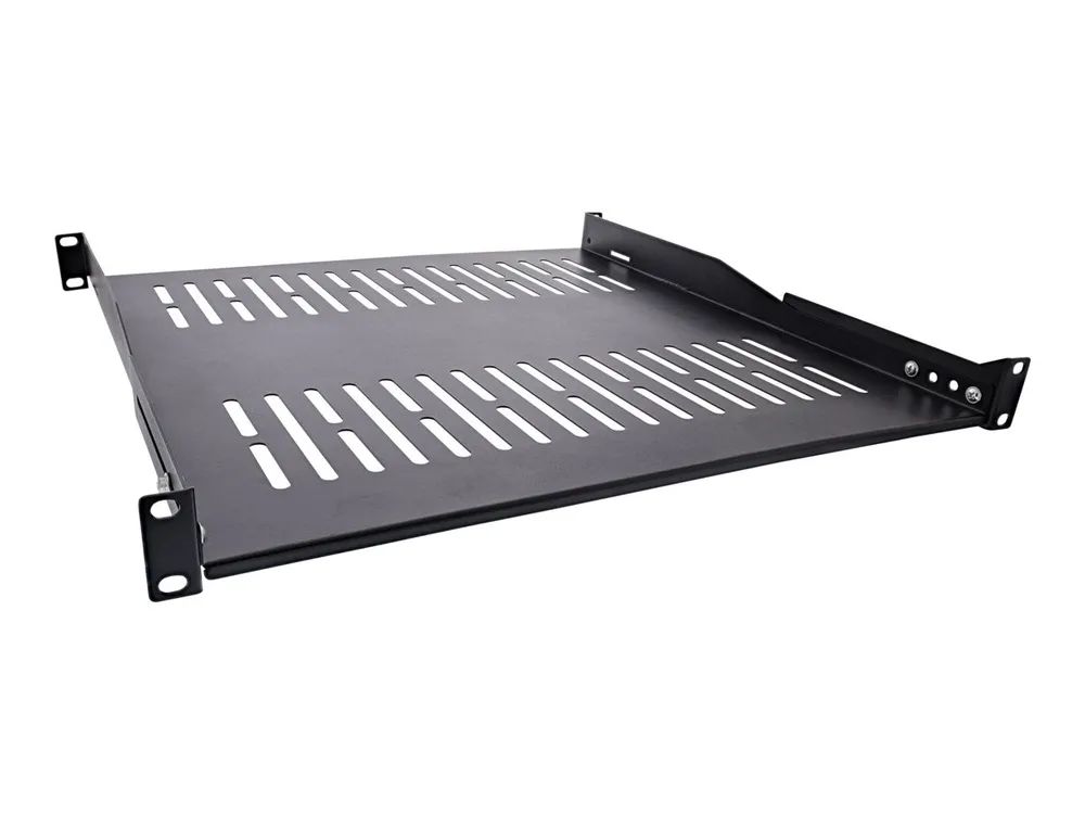 InLine 19" Fachboden - 450mm - 50kg - 1HE - RAL 9005 schwarz