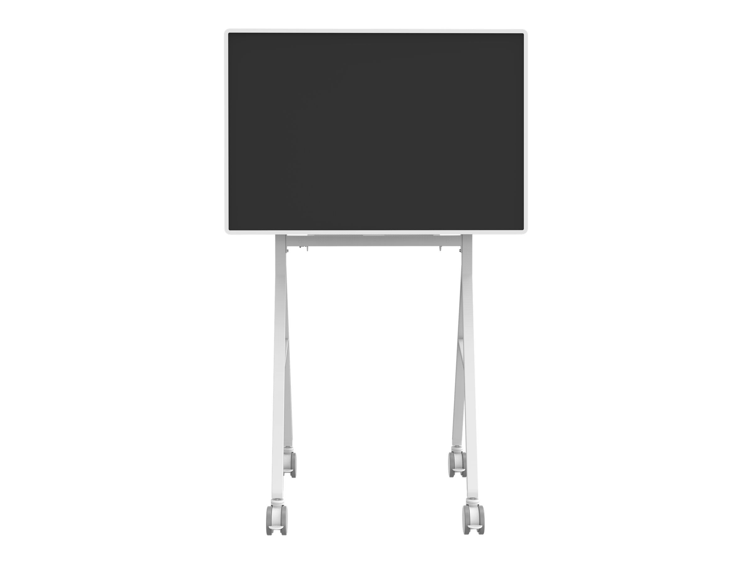 Vision VFM-F10 - Wagen - für Flachbildschirm - Stahl - Off-White - Bildschirmgröße: 127-139.7 cm (50"-55")
