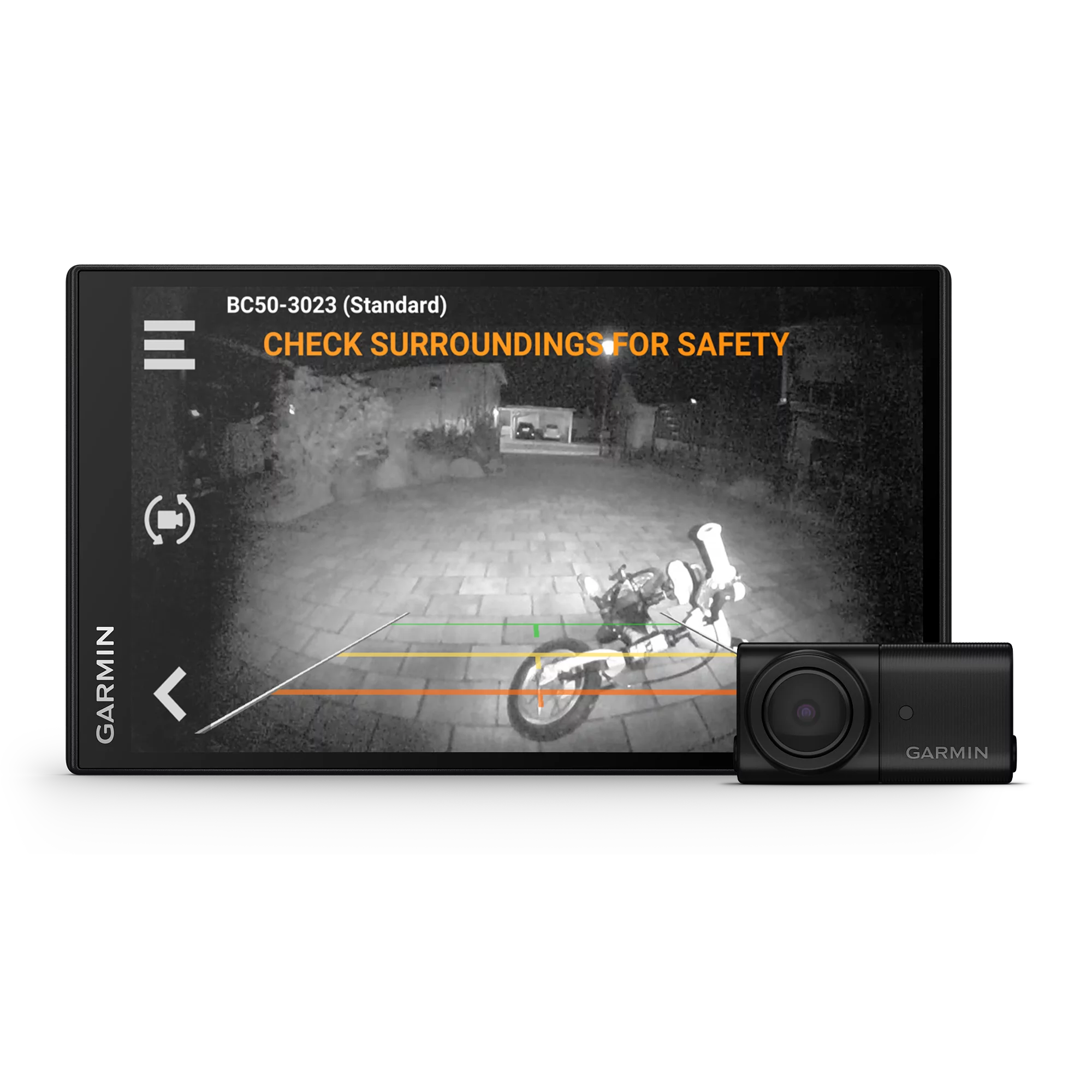 Garmin BC 50 mit Nachtsicht-Technologie+Nummernschildhalterung