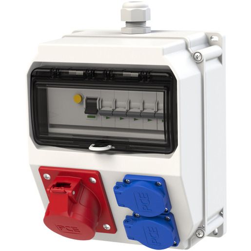 PCE KUNSTSTOFF-WANDVERTEILER IP44 / LOFER BV 16/5 2XSSD 9018110