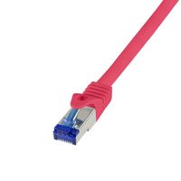 LogiLink C6A024S - Patchkabel Ultraflex Cat.7-Rohkabel S/FTP rot 0.5 m - Netzwerk - CAT 7 cable/RJ45 plug