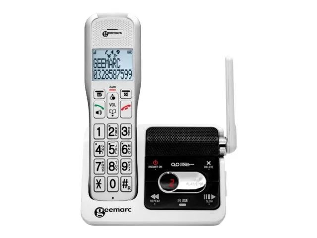 Geemarc AmpliDECT 595 U.L.E Schnurloses Telefon mit Anrufbeantworter - Basisstation - Anrufbeantworter