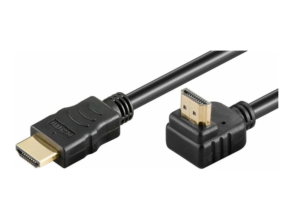 MicroConnect HDM19192V2.0A90 - 2 m - HDMI Typ A (Standard) - HDMI Typ A (Standard) - 3840 x 2160 Pixel - 3D - Schwarz