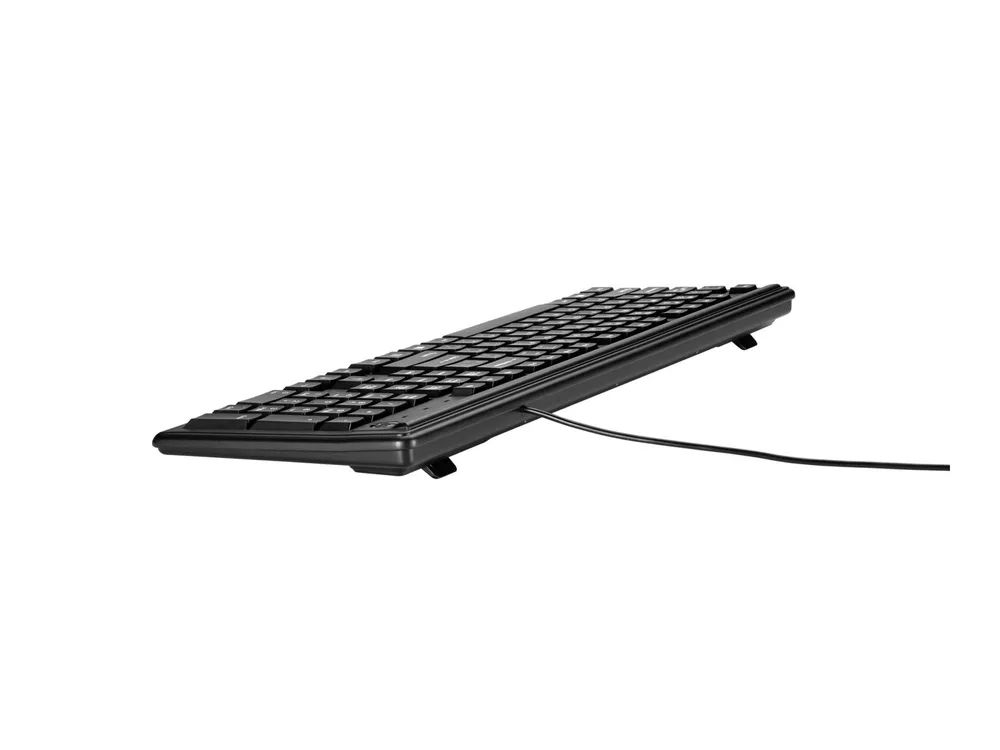 HP 100 - Tastatur - USB - Deutsch - Schwarz