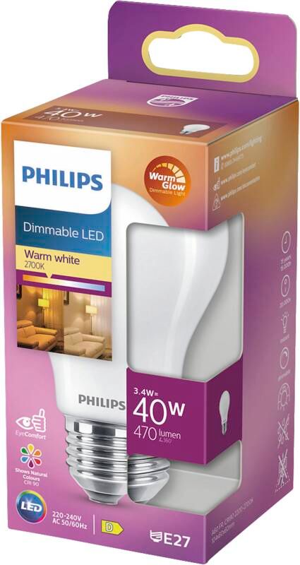 Philips LED classic 40W A60 E27 FR WGD90 SRT4