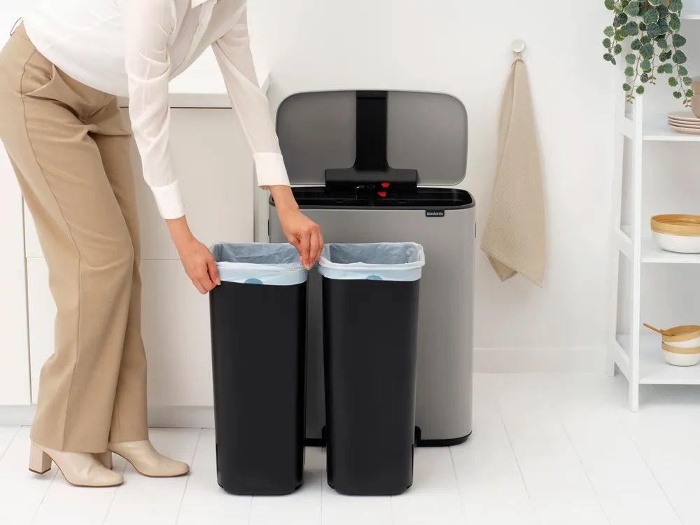 Brabantia Bo Treteimer, 2 x 30L - Soft Grey