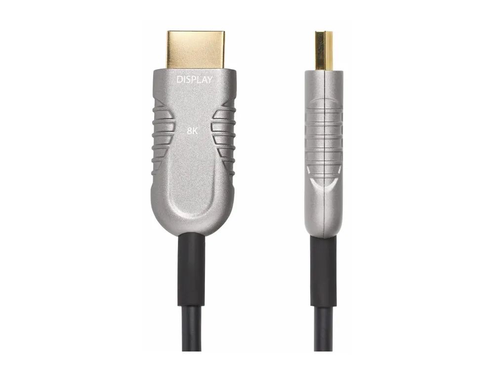 StarTech.com 9,1m Aktives Optisches HDMI Kabel(AOC), CMP, 8K HDMI 2.1 - Ultra High Speed - HDMI-Kabel - HDMI männlich zu HDMI männlich - 9.1 m - Hybrid Kupfer/Kohlefaser - Schwarz - Active Optical Cable (AOC)