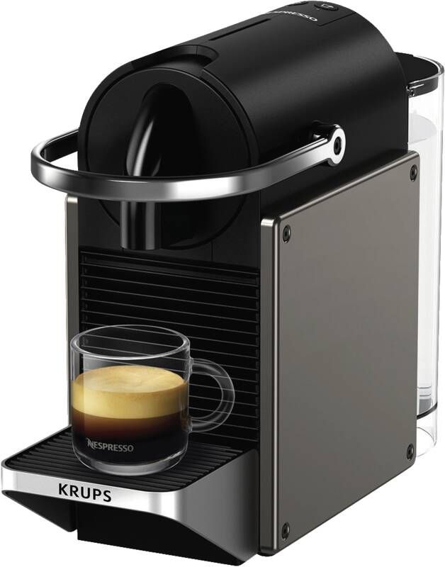 Krups KRUPS XN306T Pixie Nespresso-Kaffeemaschine Titan