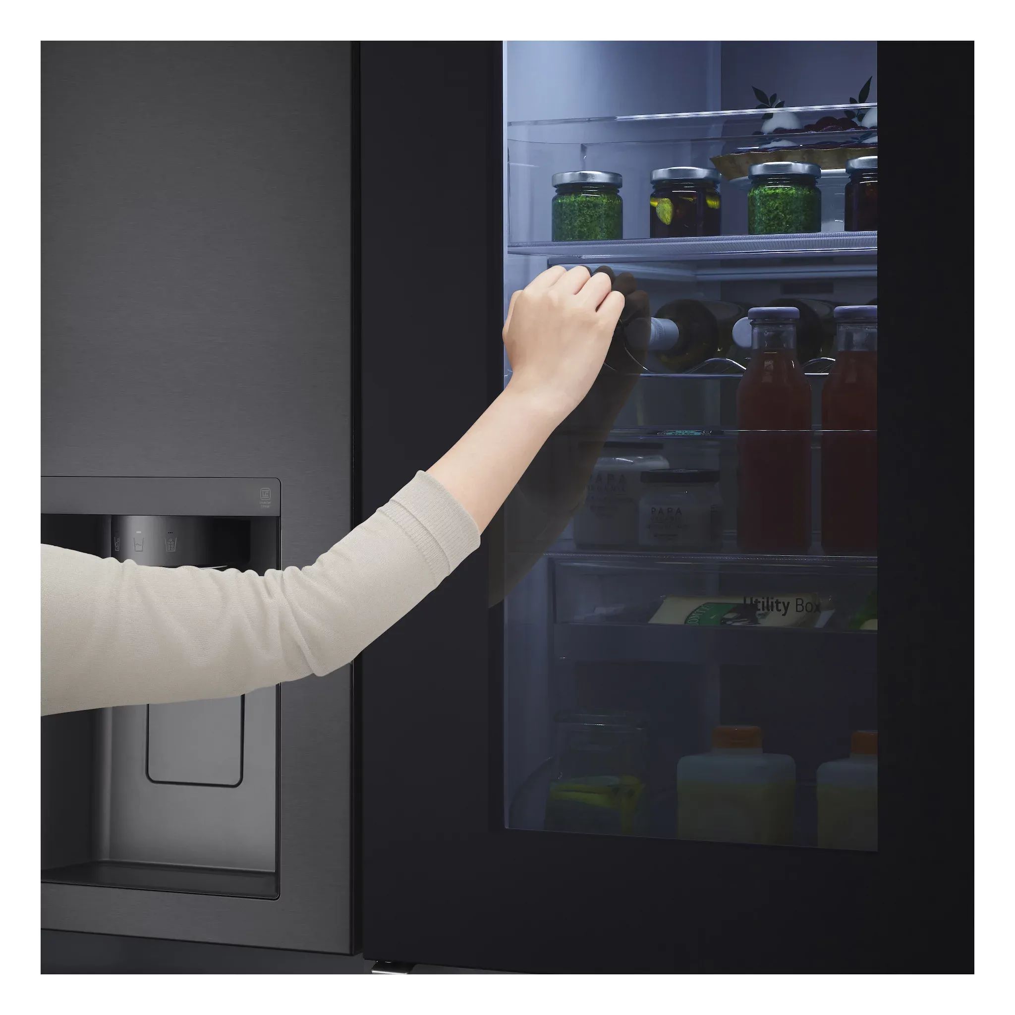 LG Electronics GSXV90MCDE Side-by-Side - Matte Black, 635L