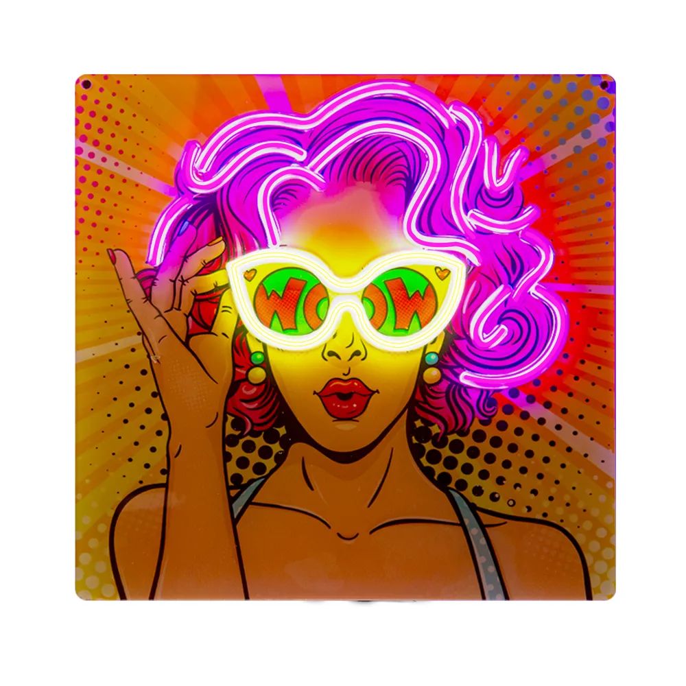 MUSIC HERO LED Deko-Licht Girl Vintage