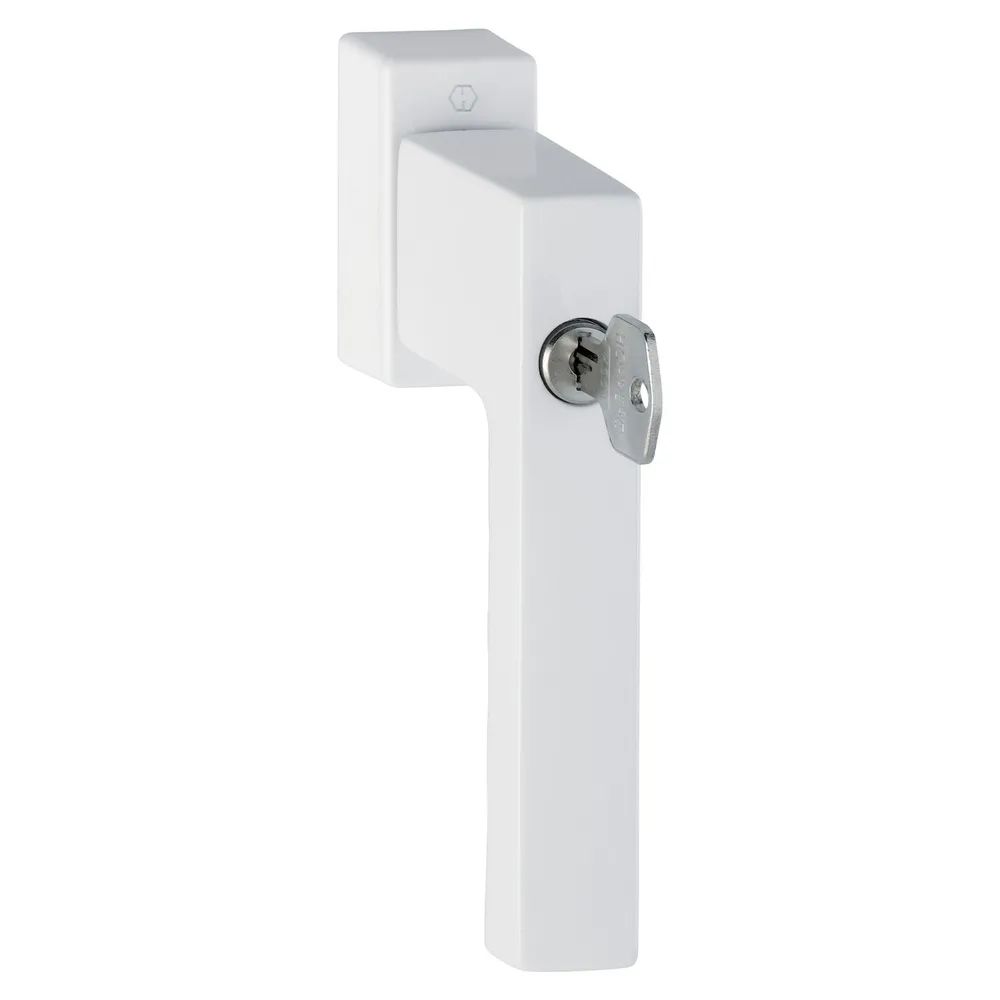 HOPPE Fenstergriff TOULON Sperrzylinder Secustik, VK 32-42 mm, weiss