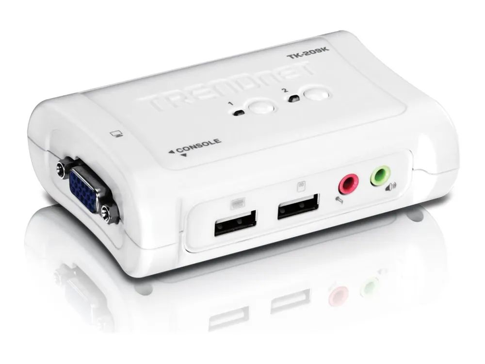TRENDnet TK 209K - KVM-/Audio-Switch - 2 x KVM/Audio