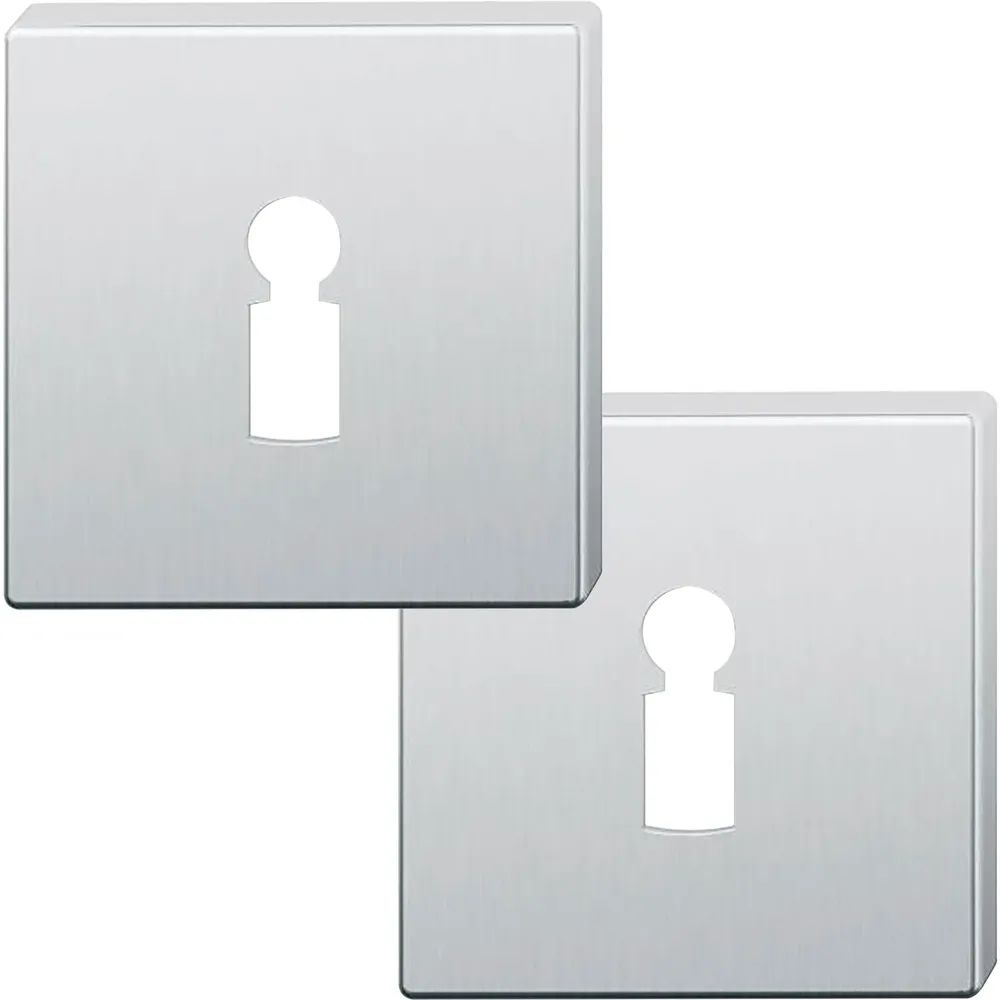 FSB Buntbartrosette quadratisch 12 1704 00002 ASL, Edelstahl matt