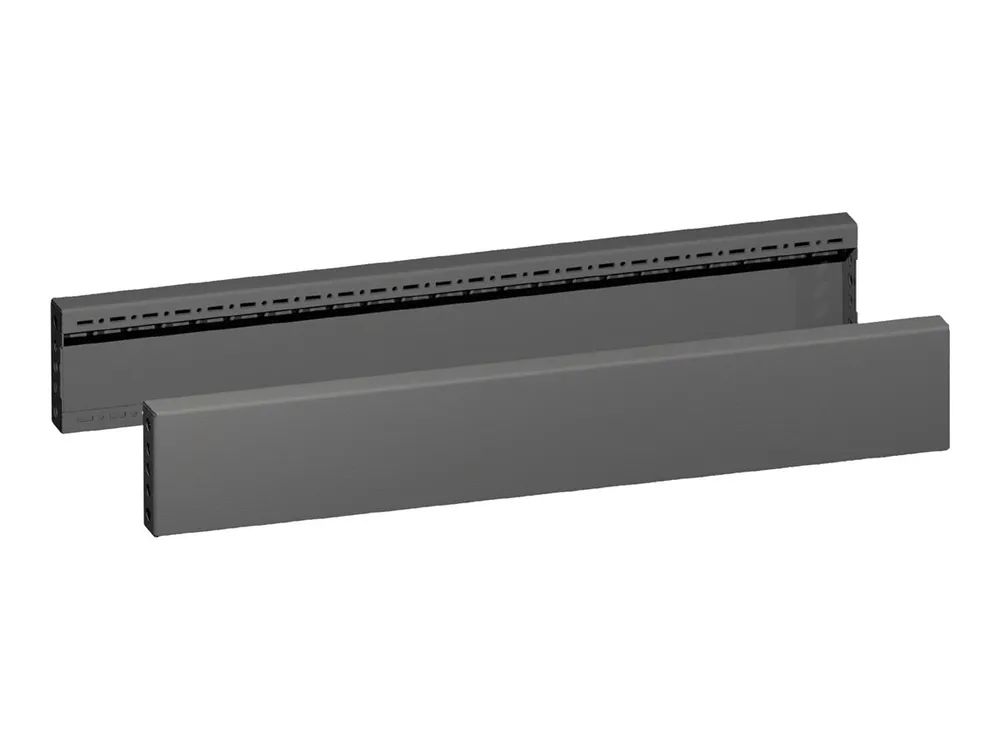 Rittal VX - Rack-Sockelblenden - Seite - RAL 9005 (Packung mit 2)