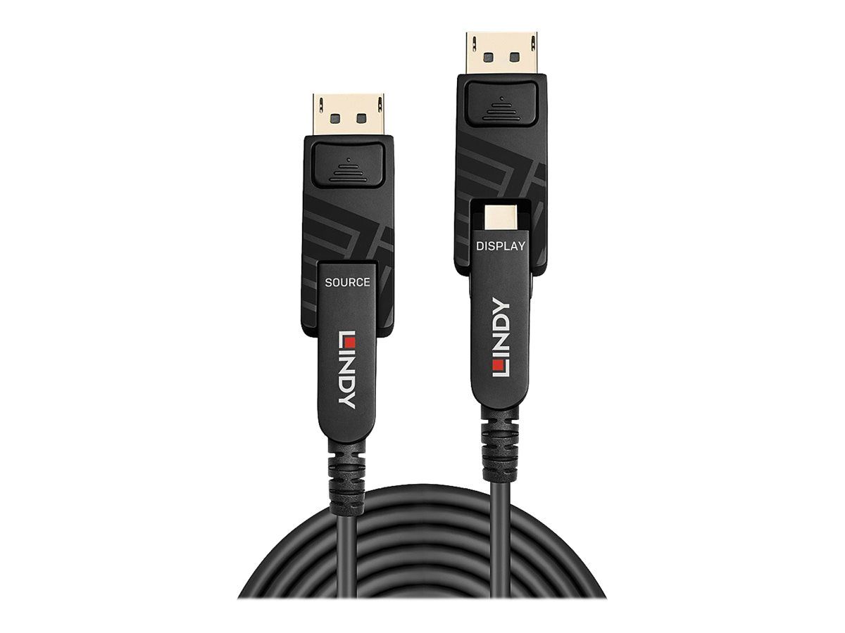 Lindy DisplayPort-Kabelsatz - DisplayPort 1.4 - 70 m - rund, unterstützt 8K UHD (7680 x 4320)