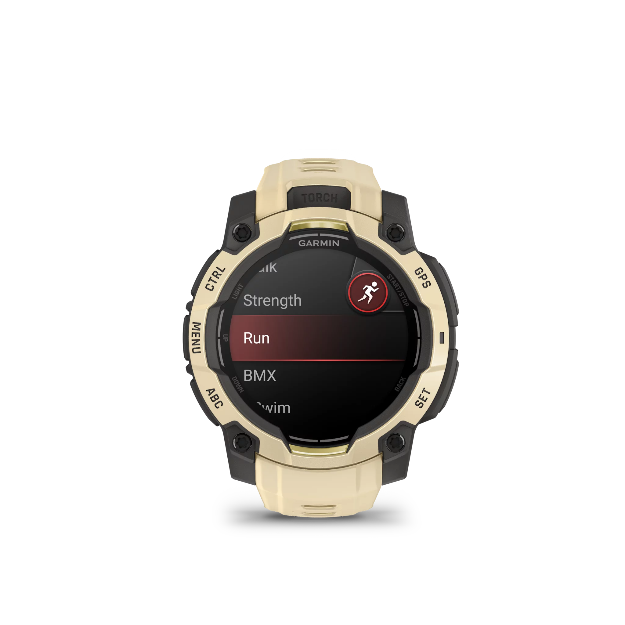 Garmin Instinct 3 AMOLED, 45mm Grau/Citrine mit Silikon-Wechselarmband, 22mm