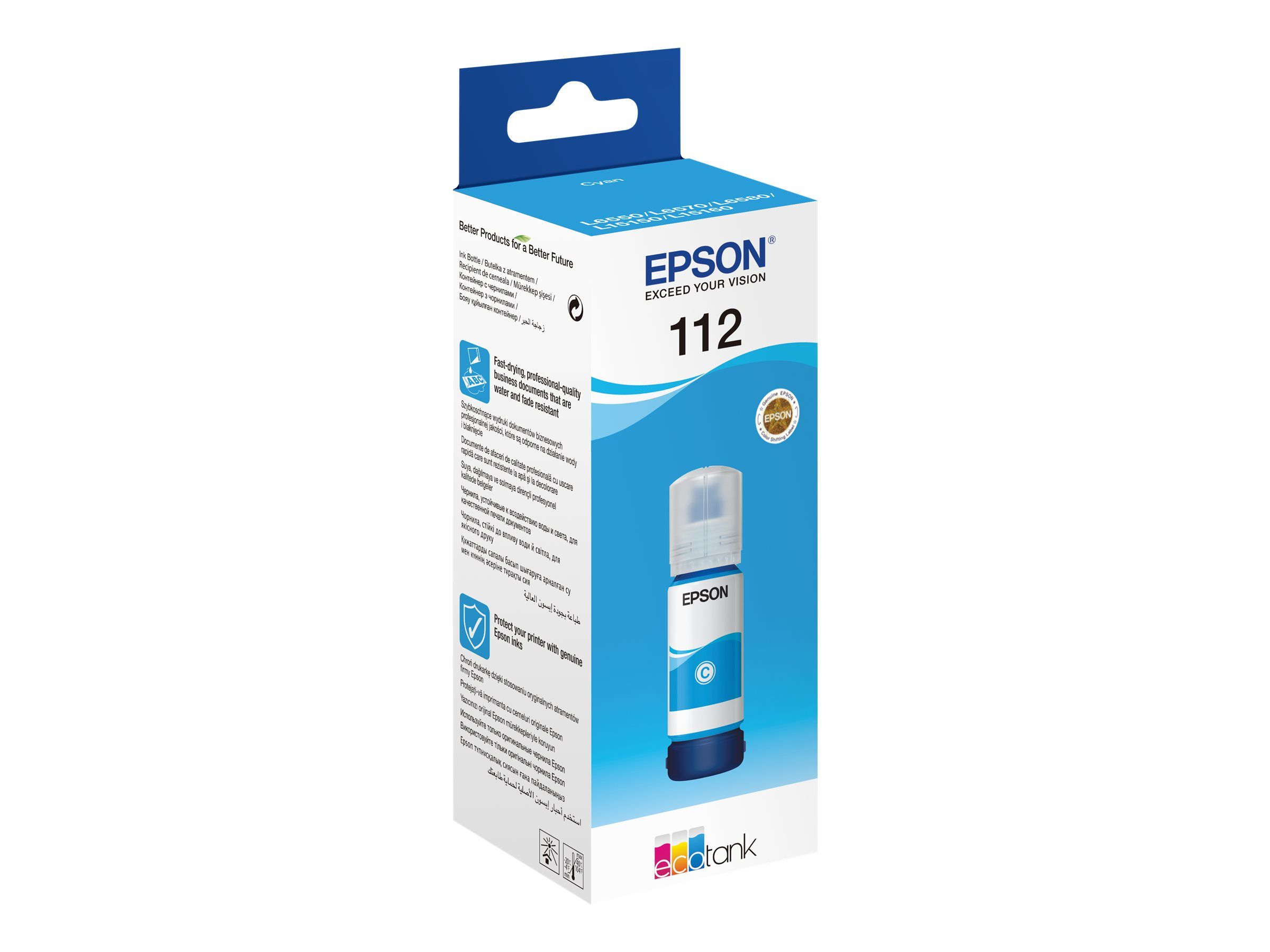 Epson EcoTank 112 - 70 ml - Cyan - original - Nachfülltinte