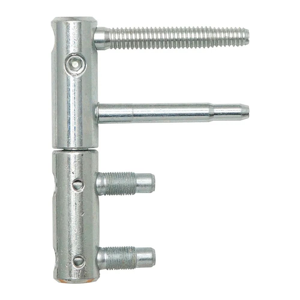 SFS Stahlzargenband 3-DIM 2-tlg. m. Aushängesicherung ø 20mm, Höhe 112mm, silber