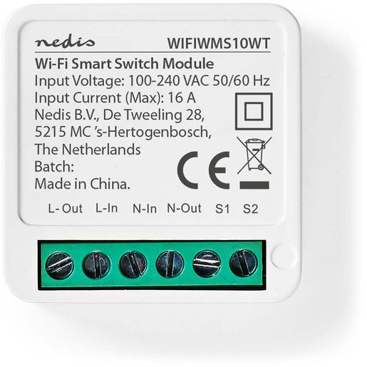 Nedis POWER SWITCH SMART 3680W / NEDIS WIFIWMS10WT WS WIFIWMS10WT