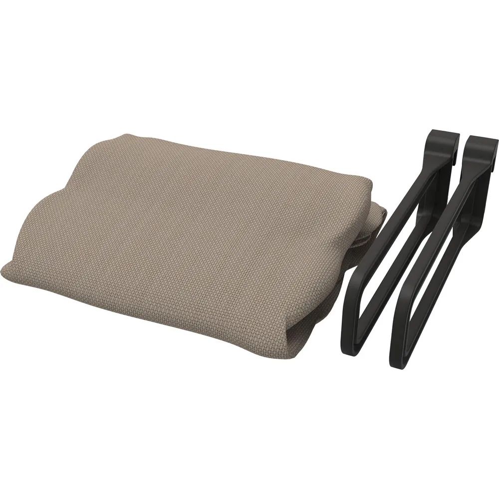 Kesseböhmer CONERO Wäschesack weit 300 mm graubeige, Bügel schwarz
