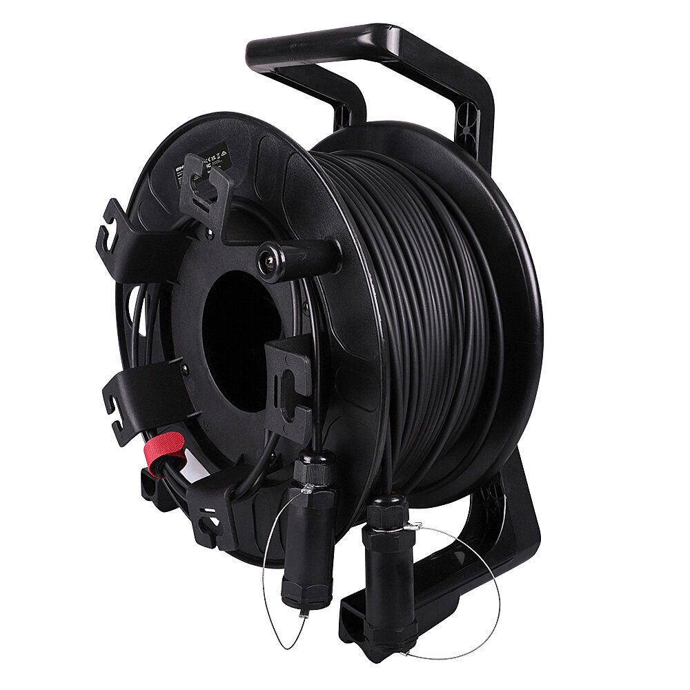Lindy Ultra High Speed - HDMI-Kabel - HDMI männlich zu HDMI männlich - 100 m - Hybrid Kupfer/Kohlefaser - Schwarz - gepanzert, unterstützt 8K 60 Hz (7680 x 4320)