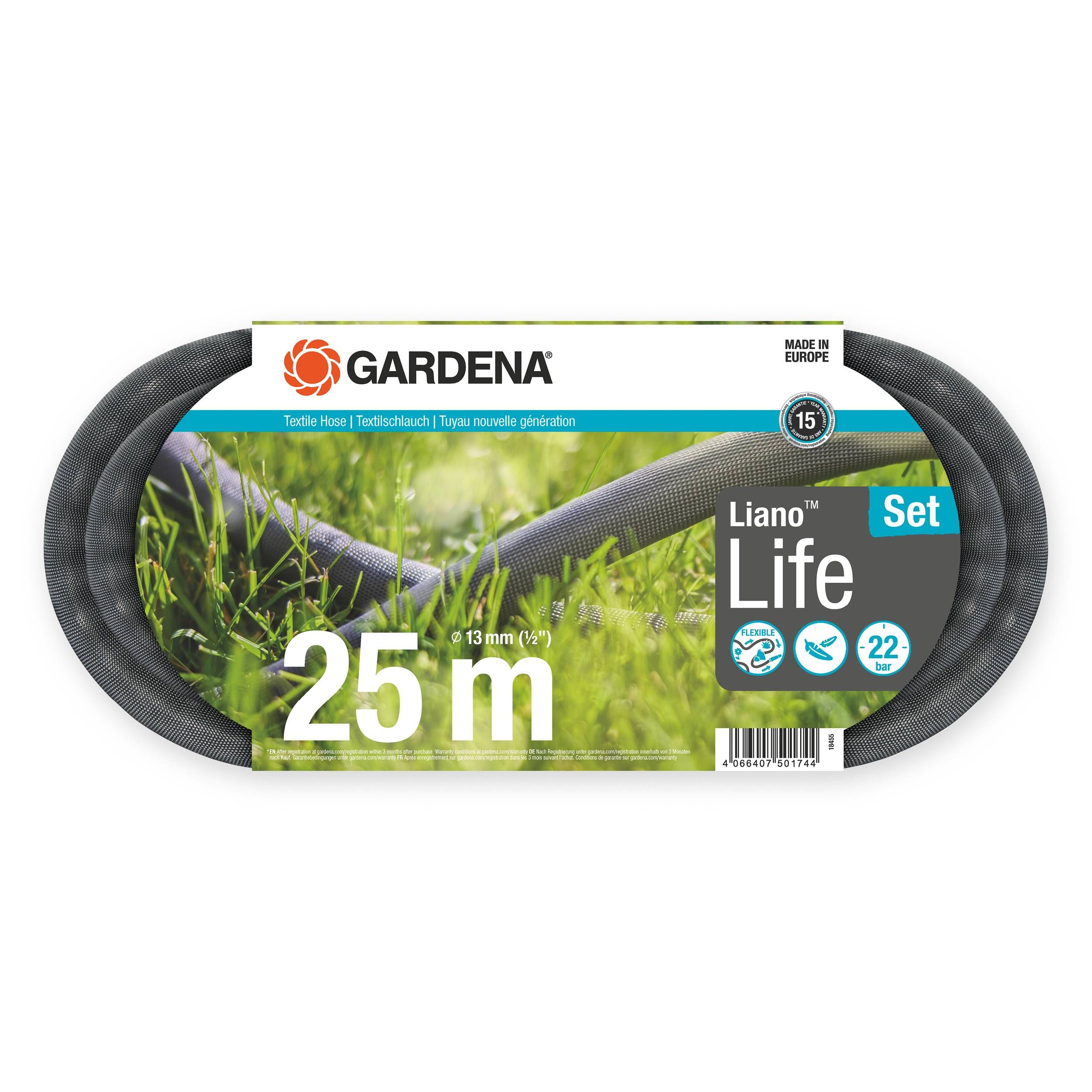 Gardena Liano™ Life 1/2", 25 m Set