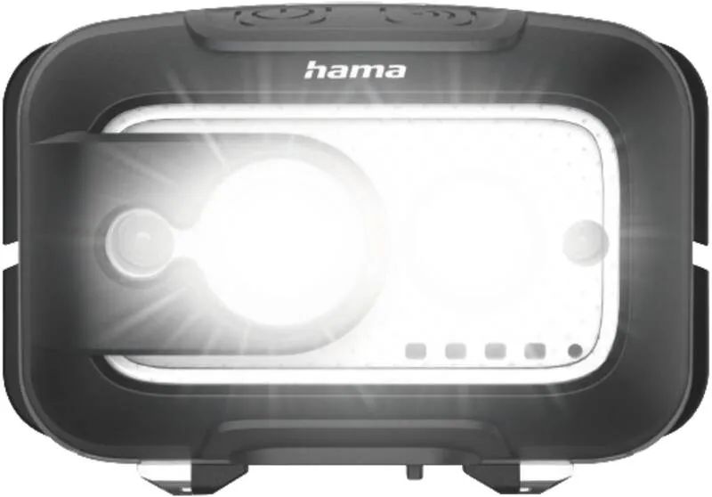 Hama LED-Stirnlampe "HL500-C", mit Akku, Kopflampe zum Joggen, Arbeiten, 4 Modi