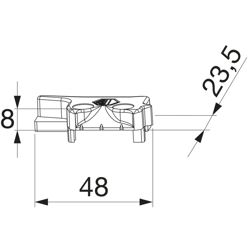 MACO MM Hebeteil PVC 12/20-13, KBE/KÖMMERLING/TROCAL, rechts, silber (359294)