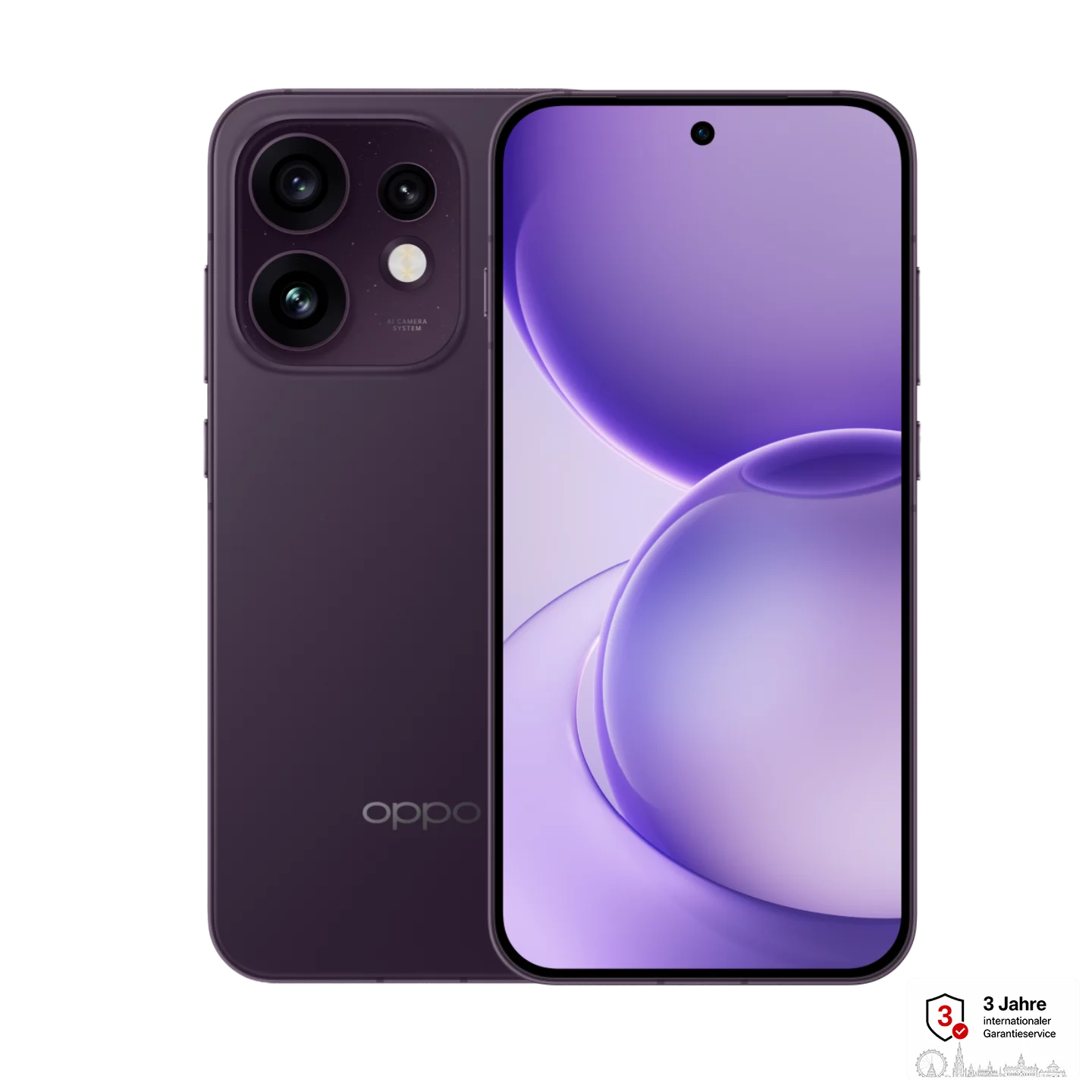 OPPO Reno16 5G CPH2865 Europe 512GB 8GB Purple Black OEU
