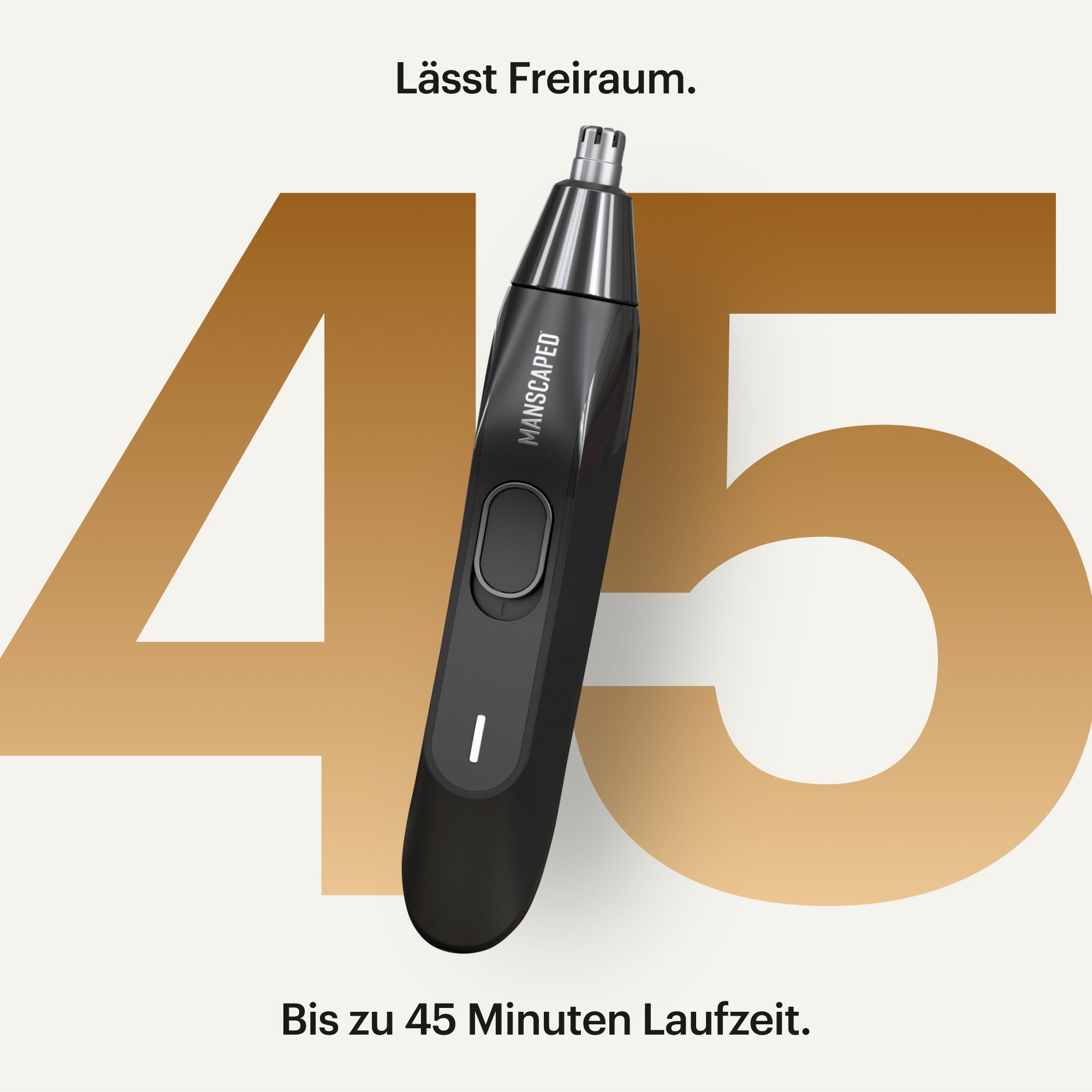 Manscaped Weed Wacker 2.0 Ohr- Nasenhaartrimmer Schwarz