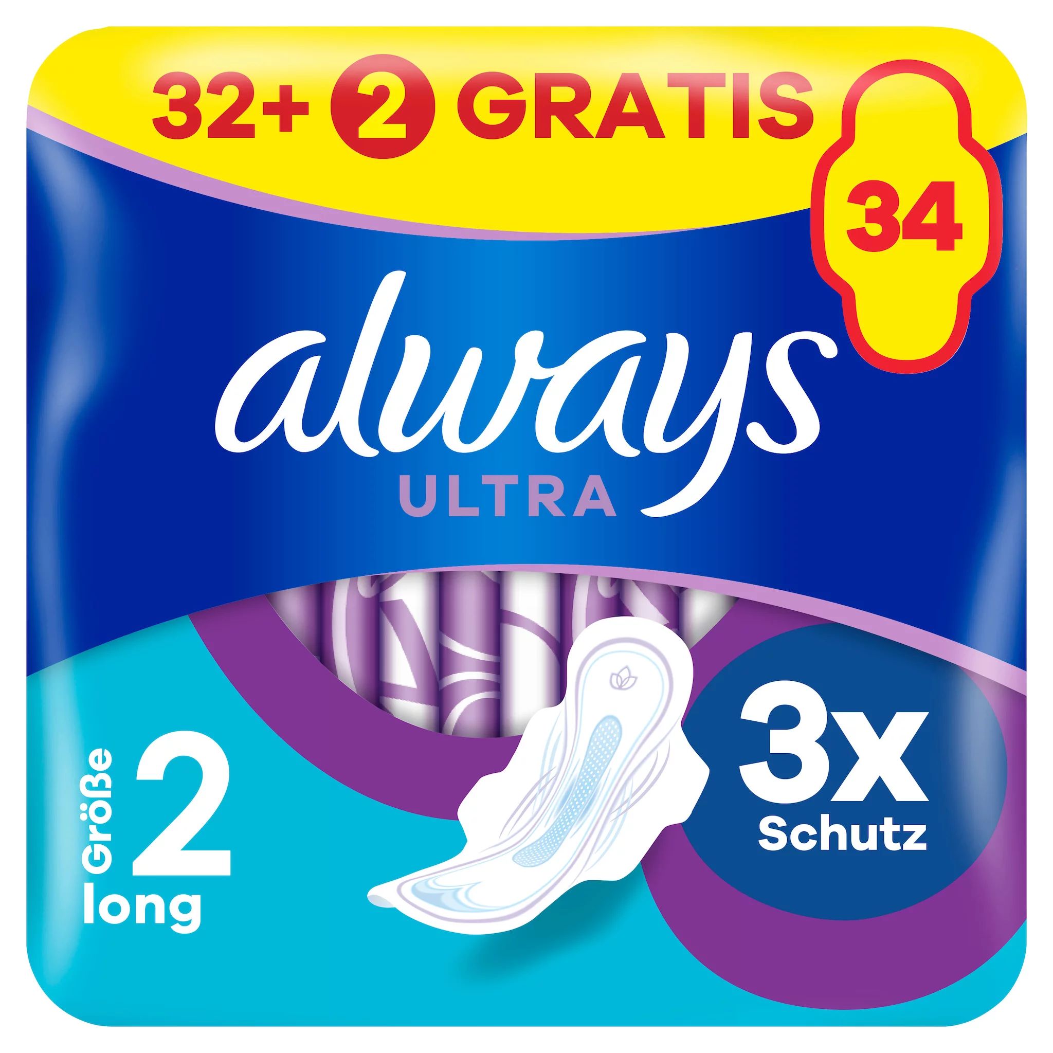 always Ultra Binde Long mit Flügeln 